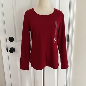 Red long sleeve t-shirt
